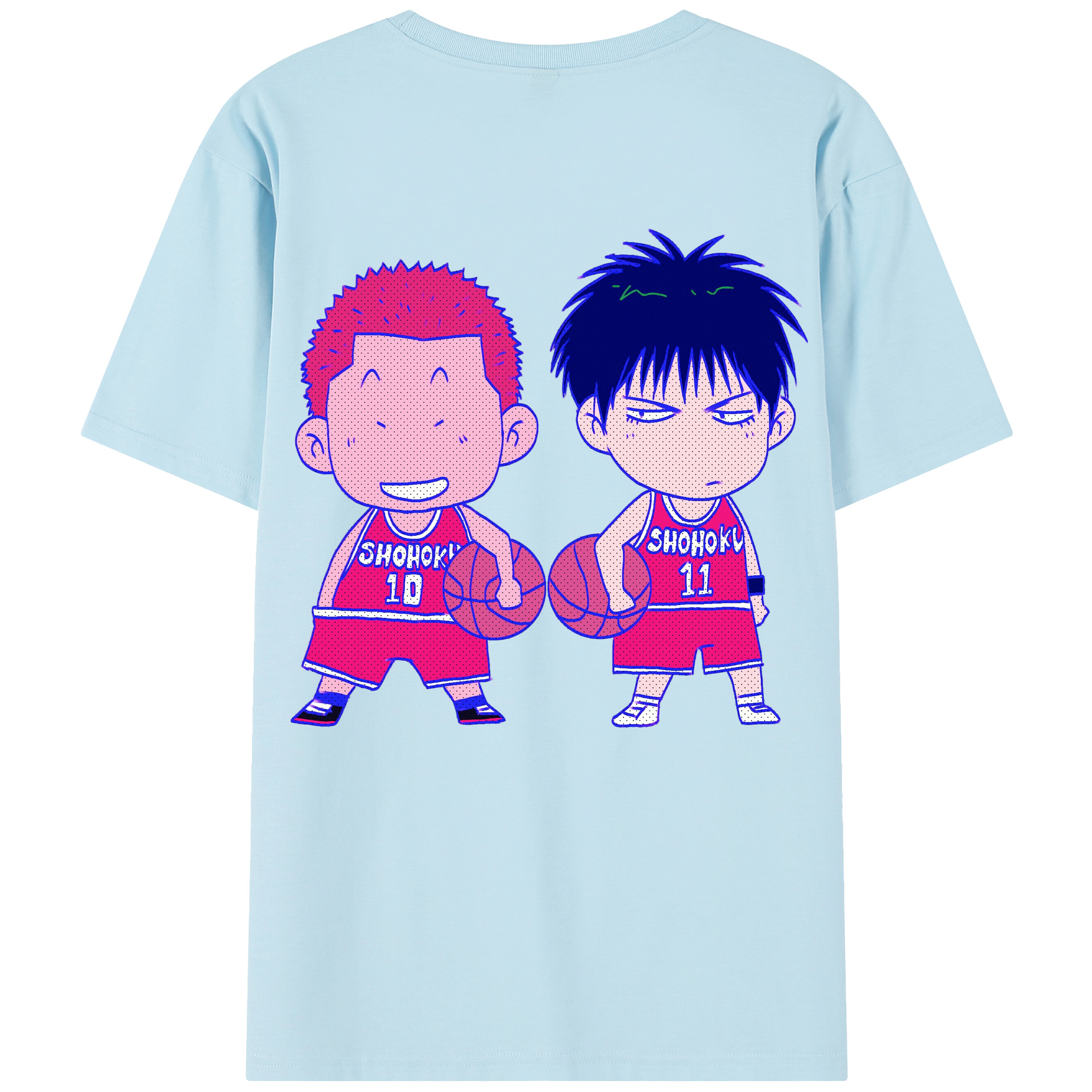 （画像用） SLAM DUNK／スラムダンク 綿100％半袖Tシャツ（背面プリント）